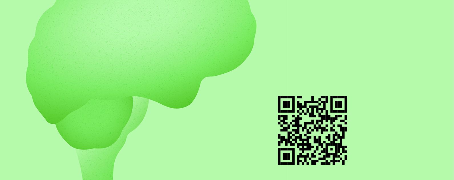 Das Bild stellt ein Herz da und enthält einen QR Code der zum Therapiebereich Nervensystem führt.